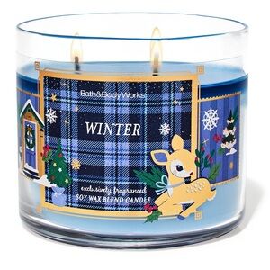“WINTER” 3-Wick Scented Candle by B&BW, 14.5 oz / 411 g, NWT, Online Exclusive
